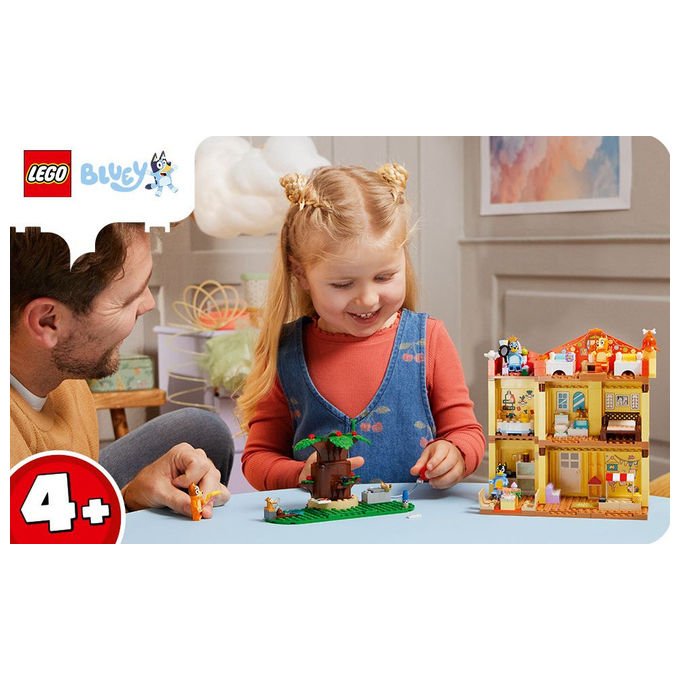 LEGO Casa della Famiglia di Bluey Playset Modulare con 4 Minifigure