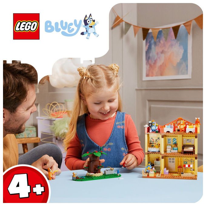 LEGO Casa della Famiglia di Bluey Playset Modulare con 4 Minifigure