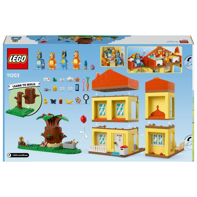 LEGO Casa della Famiglia di Bluey Playset Modulare con 4 Minifigure