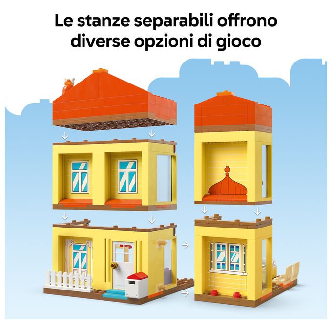 LEGO Casa della Famiglia di Bluey Playset Modulare con 4 Minifigure