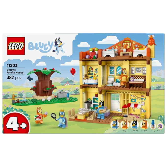 LEGO Casa della Famiglia di Bluey Playset Modulare con 4 Minifigure