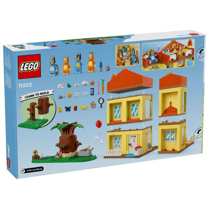 LEGO Casa della Famiglia di Bluey Playset Modulare con 4 Minifigure