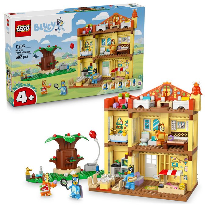 LEGO Casa della Famiglia di Bluey Playset Modulare con 4 Minifigure