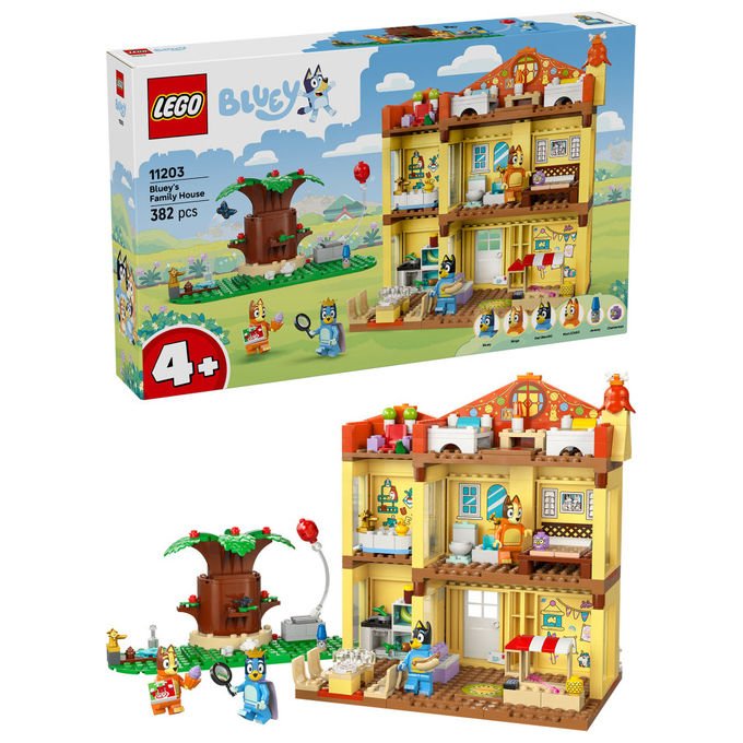 LEGO Casa della Famiglia di Bluey Playset Modulare con 4 Minifigure