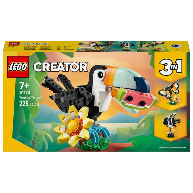 Lego Tucano Tropicale Animali Selvatici Creator 3 in 1