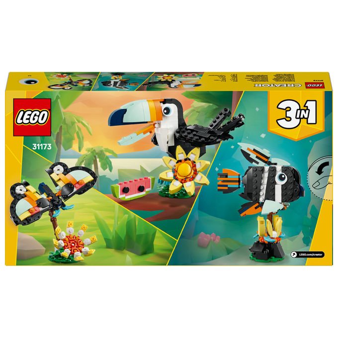 Lego Tucano Tropicale Animali Selvatici Creator 3 in 1