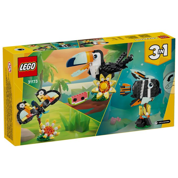 Lego Tucano Tropicale Animali Selvatici Creator 3 in 1