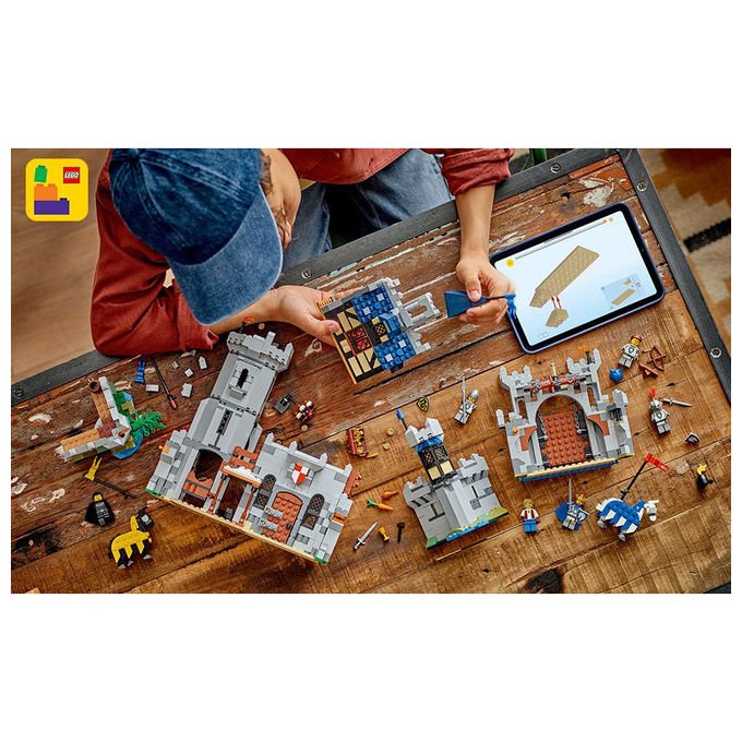 Lego Castello del Cavaliere Medievale Creator 3 in 1 Set Costruzioni 1371 Pezzi