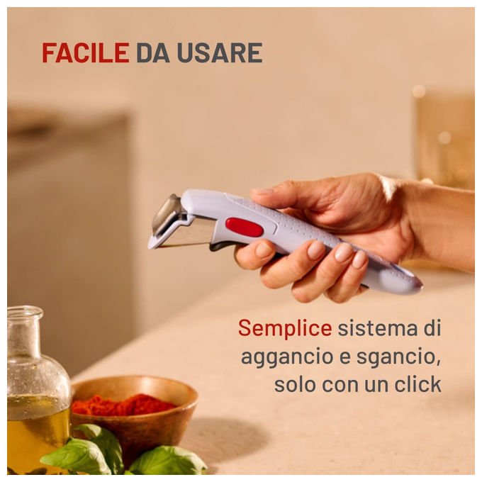 Lagostina Manico Amovibile Ingenio Blu Compatibile con linea Ingenio