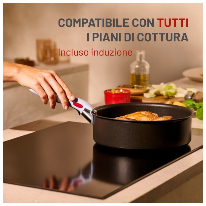 Lagostina Manico Amovibile Ingenio Blu Compatibile con linea Ingenio