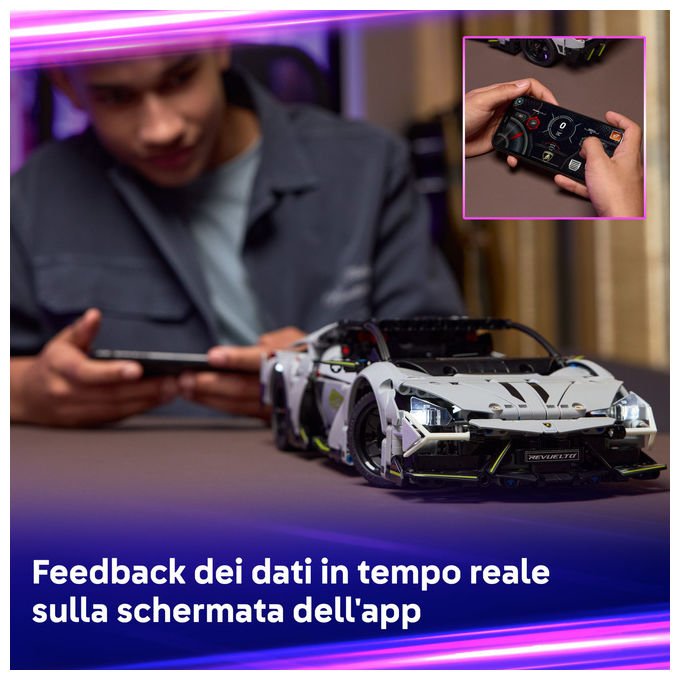 Lego Lamborghini Revuelto Super Sports Car Set da Costruzione 1135 Pezzi