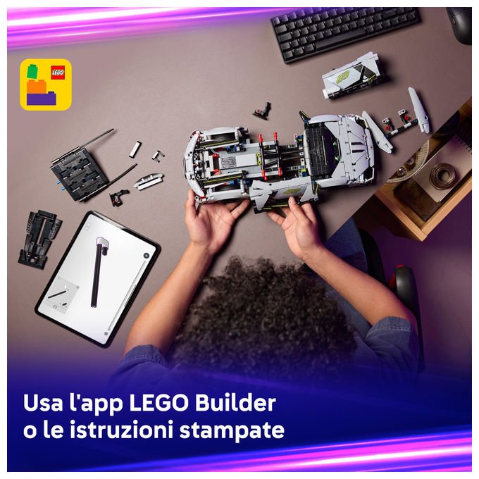 Lego Lamborghini Revuelto Super Sports Car Set da Costruzione 1135 Pezzi