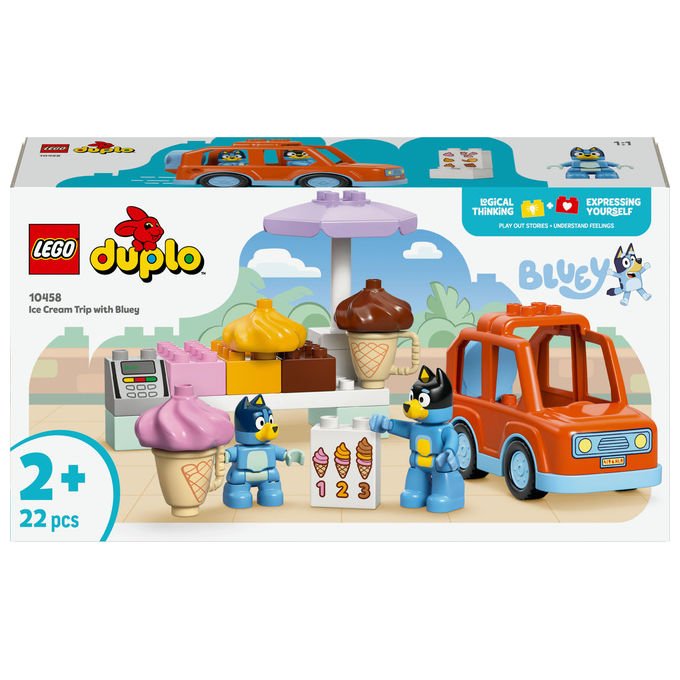 Lego Visita Alla Gelateria di Bluey Set Costruzioni Duplo 22 Pezzi 10458