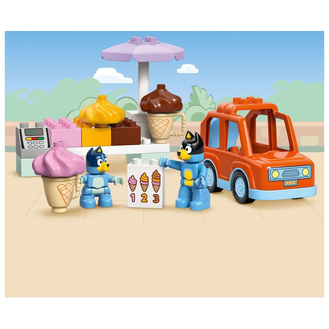 Lego Visita Alla Gelateria di Bluey Set Costruzioni Duplo 22 Pezzi 10458