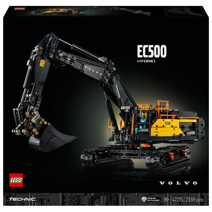 Lego, Escavatore Volvo EC500 Hybrid Technic, Set costruzioni, 2359 pezzi