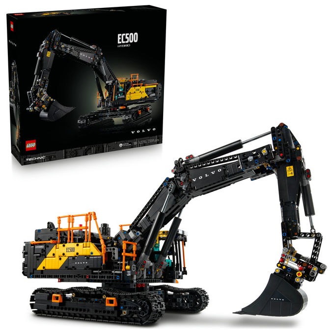 Lego, Escavatore Volvo EC500 Hybrid Technic, Set costruzioni, 2359 pezzi