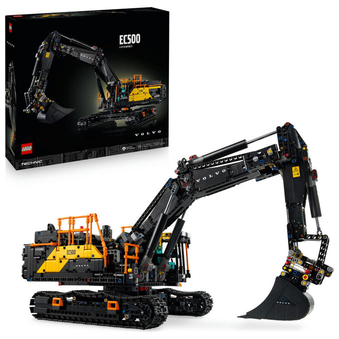 Lego, Escavatore Volvo EC500 Hybrid Technic, Set costruzioni, 2359 pezzi