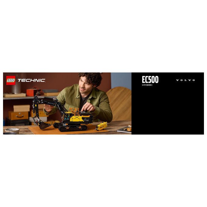 Lego, Escavatore Volvo EC500 Hybrid Technic, Set costruzioni, 2359 pezzi