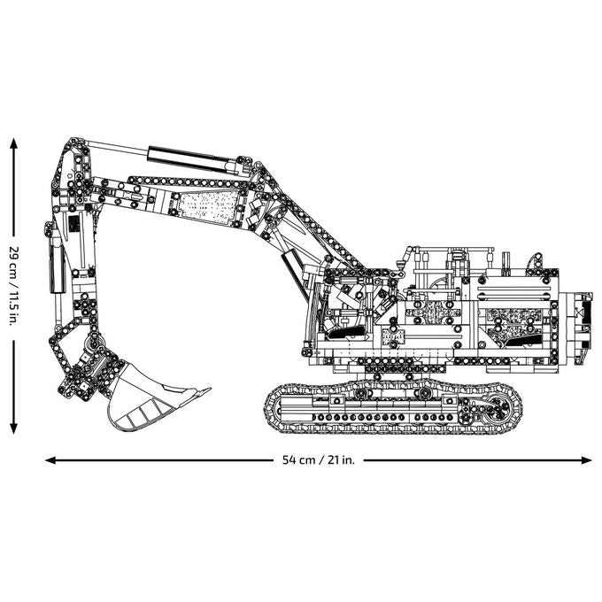Lego, Escavatore Volvo EC500 Hybrid Technic, Set costruzioni, 2359 pezzi