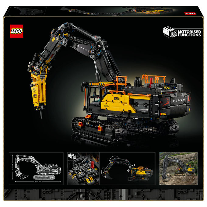 Lego, Escavatore Volvo EC500 Hybrid Technic, Set costruzioni, 2359 pezzi