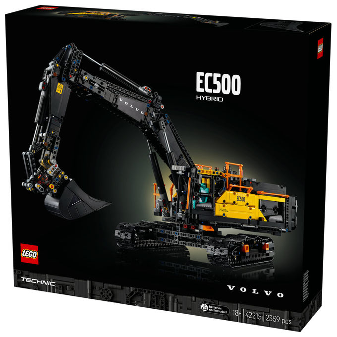 Lego, Escavatore Volvo EC500 Hybrid Technic, Set costruzioni, 2359 pezzi