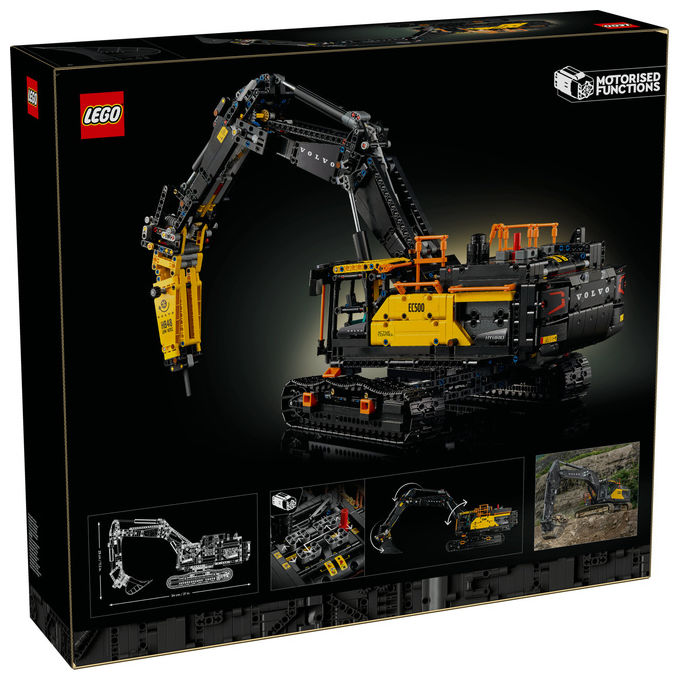 Lego, Escavatore Volvo EC500 Hybrid Technic, Set costruzioni, 2359 pezzi