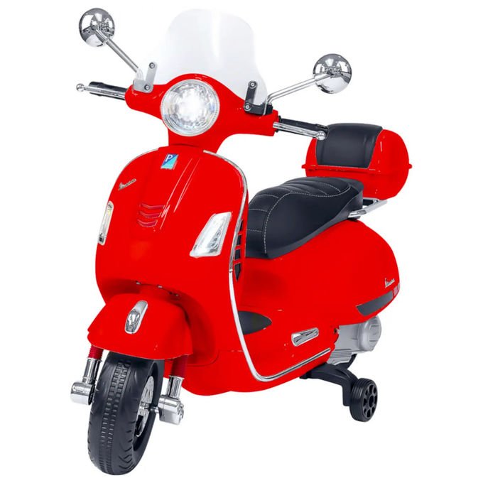 Globo Moto Elettrica Vespa GTS Super Sport 12V Rossa per Bambini
