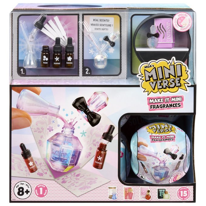 MGA Entertainment Miniverse Make It Mini Fragrances Kit per la creazione di profumi 8+ Anni