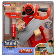 Little Tikes Set Costruzioni Creative Misura e Taglia Include Sega e Metro