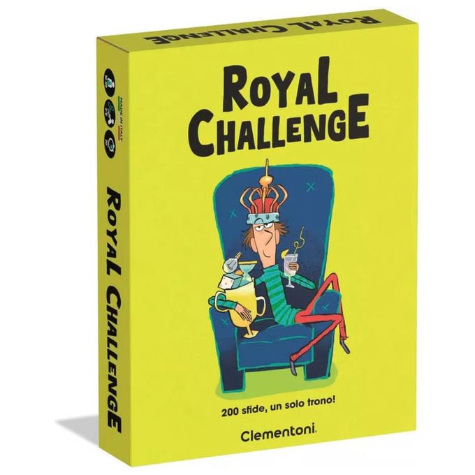 Clementoni Royal Challenge Party Game con 200 Sfide Divertenti Gioco da Tavolo