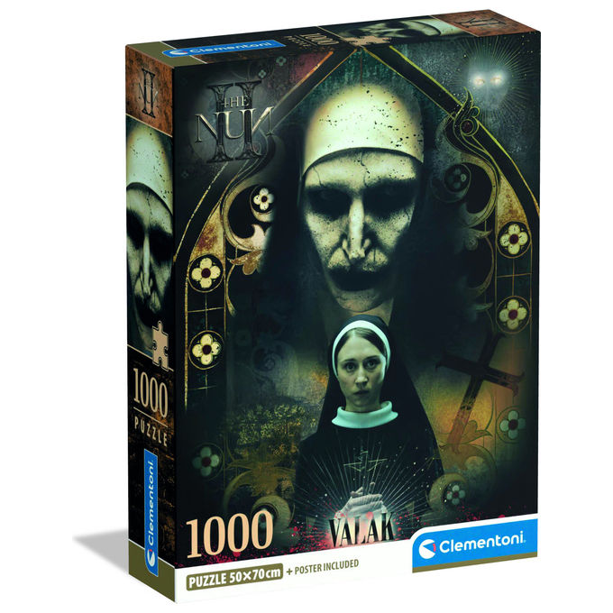 Clementoni The Nun II Puzzle 1000 Pezzi con Poster Made in Italy