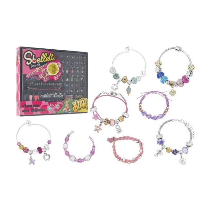 Globo Set Crea Braccialetti con Charms Bigiotteria giocattolo per bambini