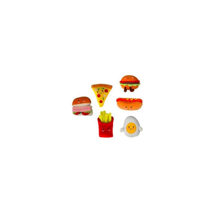 Globo Peluche Fast Food Con Faccina Assortito