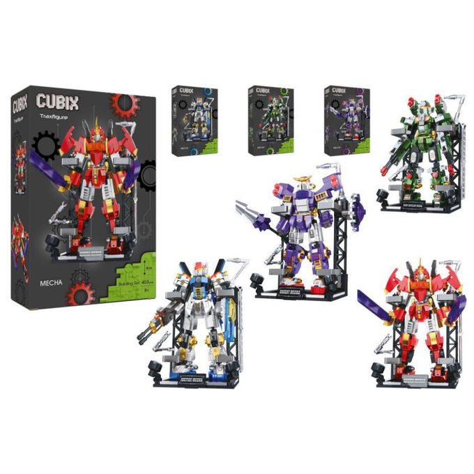 Globo Cubix Mecha con Piattaforma Set di Costruzioni 4+
