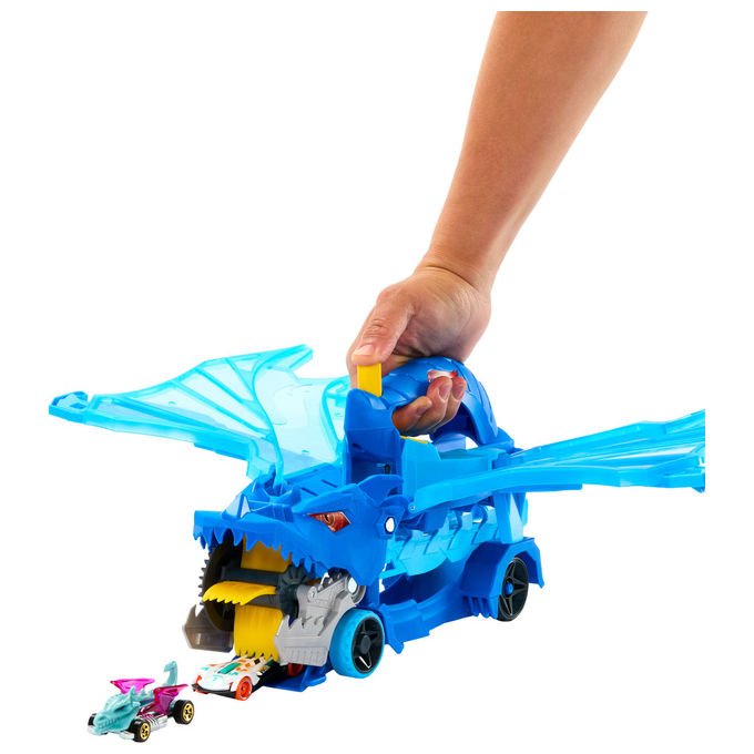 Hot Wheels Drago Trasportatore Trasformabile Include 2 Veicoli