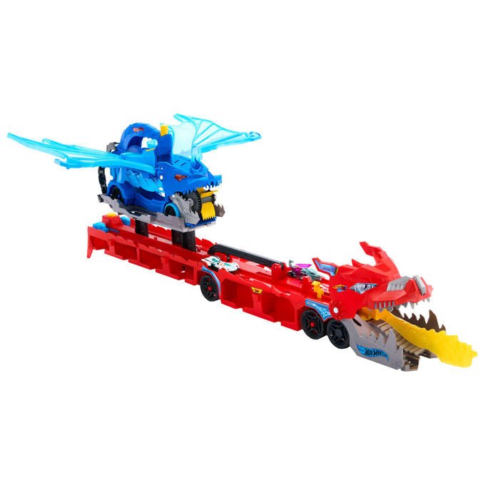 Hot Wheels Drago Trasportatore Trasformabile Include 2 Veicoli