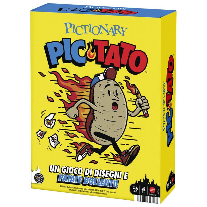 Mattel Pictionary Pic-Tato Gioco Della Patata Bollente Parla e Riproduce Musica