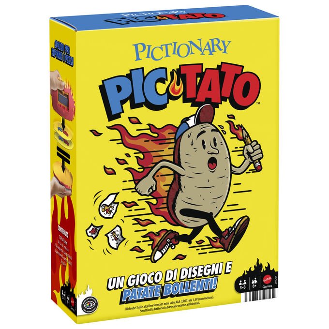 Mattel Pictionary Pic-Tato Gioco Della Patata Bollente Parla e Riproduce Musica