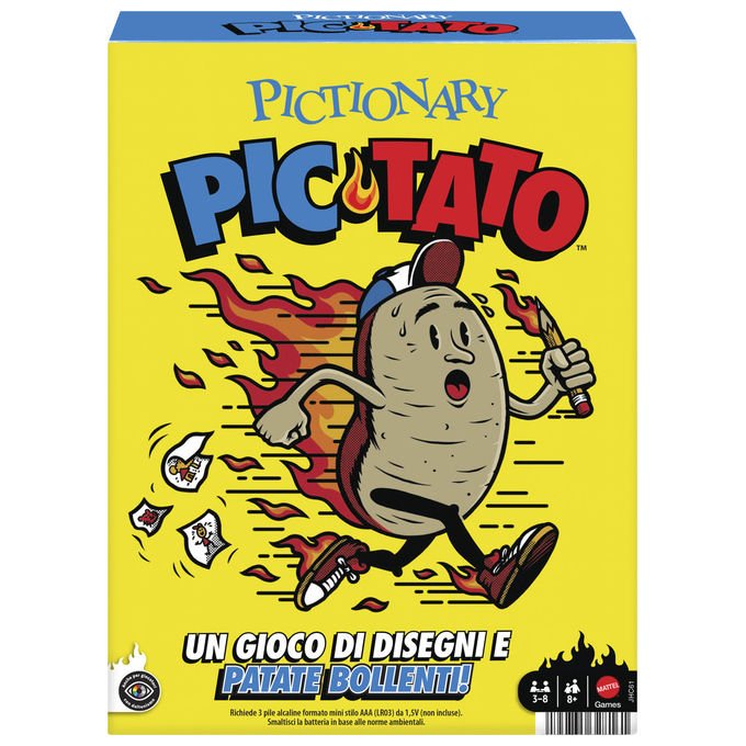 Mattel Pictionary Pic-Tato Gioco Della Patata Bollente Parla e Riproduce Musica