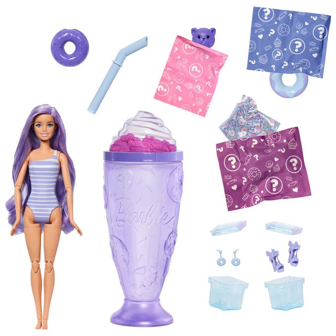 Barbie Pop Reveal Bambola Alla Moda Serie Treats Viola con 8 Sorprese Profumata