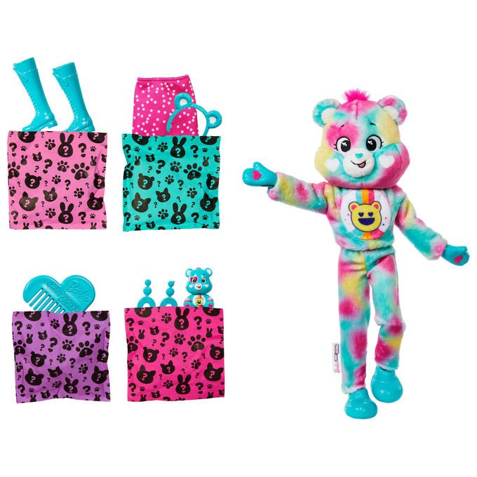 Barbie Cutie Reveal Orsetti del Cuore Serie 2 Good Vibes Bear Bambola con 10 sorprese