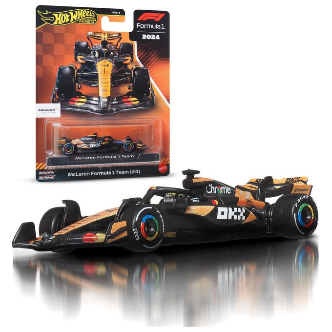 Hot Wheels Auto da Corsa Oscar Piastri McLaren Formula 1 Scala 1:64 Metallo