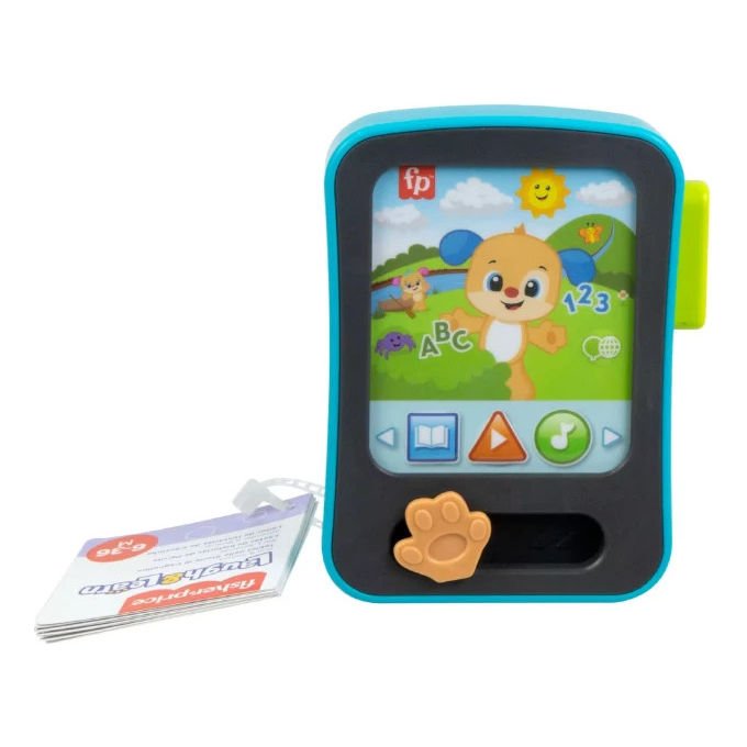 Fisher-Price Tablet Educativo Multilingue di Cagnolino Ridi e Impara 6+ Mesi