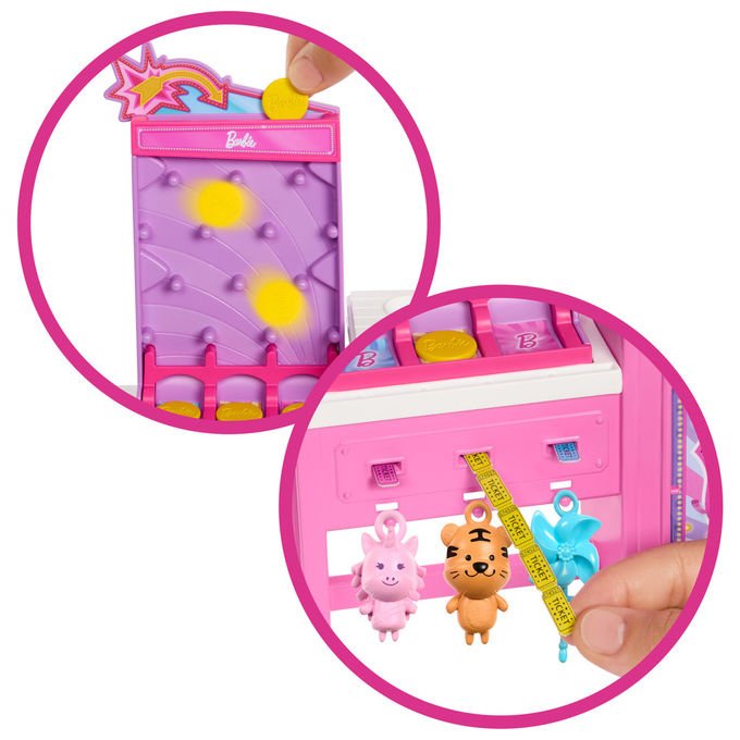 Barbie Bambola Chiosco Zucchero Filato con 20 Accessori