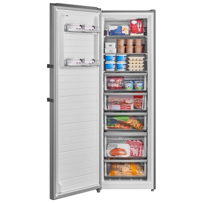Midea congelatore verticale No Frost 273 L, MDRU385MTE46, libera installazione, acciaio spazzolato, classe E, 185 cm