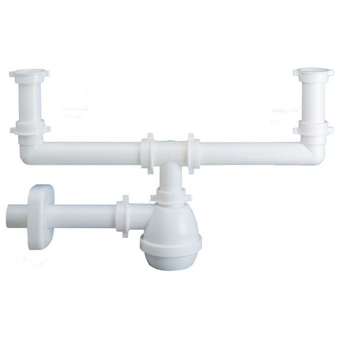 Lira Lira-Sifone Doppio Moplen Senza Piletta X Inox1433