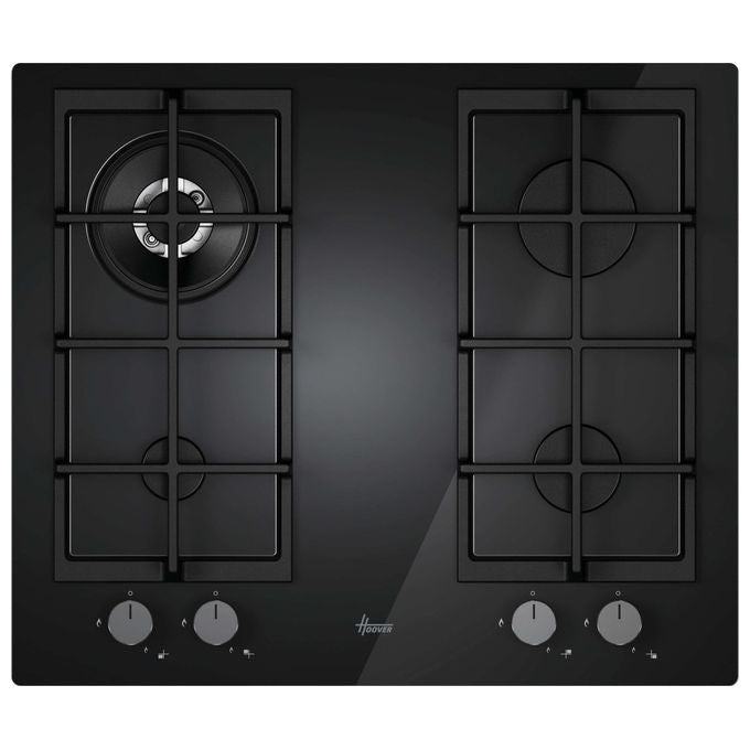 Hoover Piano Cottura a Gas Nero 60 cm H-HOB 300 HVG6BR4C3B