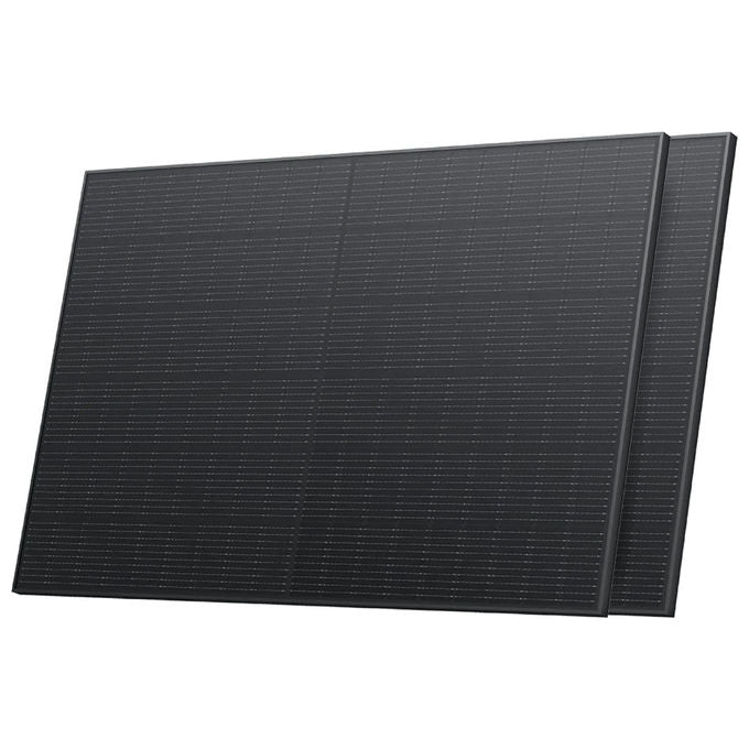EcoFlow Kit 2 Pannelli Solari Rigidi 400W Monocristallino IP68