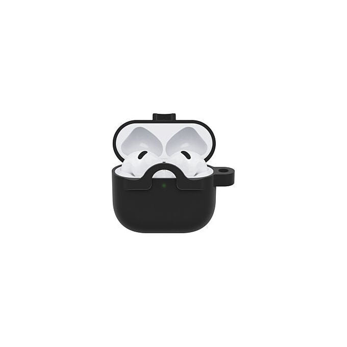 OtterBox Custodia AirPods Cristallo Nero Protezione Cadute e Graffi Moschettone - Yeppon