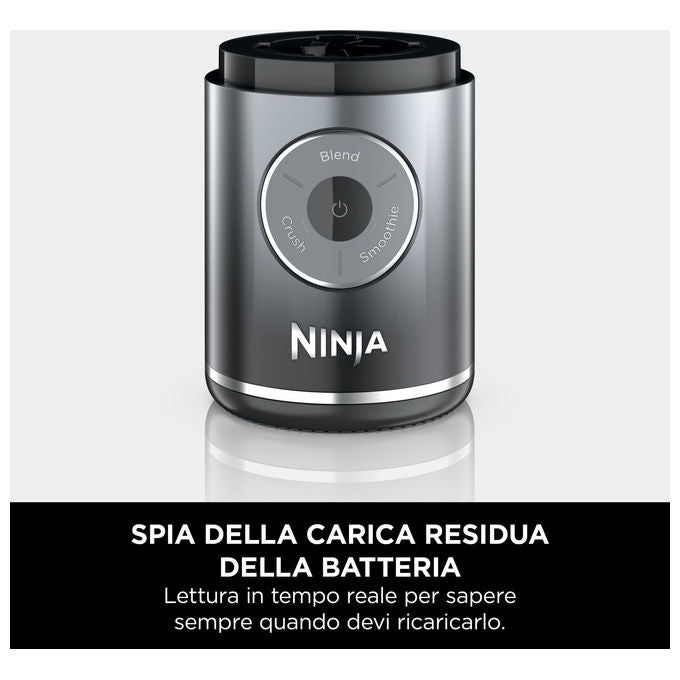 Ninja Frullatore Portatile BC251EUGY 0.57 L Grigio e Trasparente - Yeppon